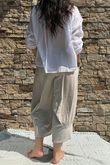 Shayle Indian Cotton Smock Shirt White